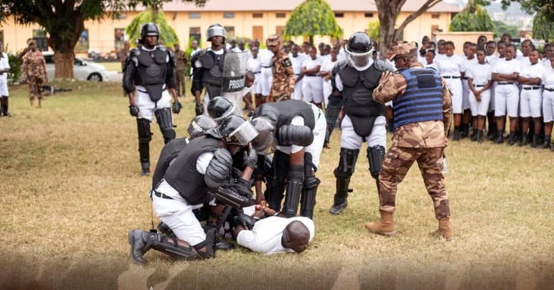 Ghana Prisons Service trains recruits in cell extraction techniques
