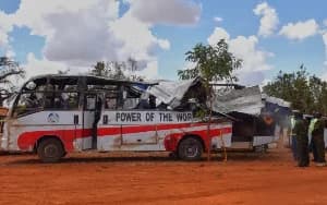 Kenya bus crash kills at least 24 people on Nairobi-Mombasa highway