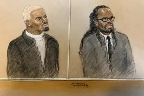 Julia Quenzler/Reuters US singer Chris Brown appears at Southwark Crown Court, where he was given an eight-month suspended sentence having pleaded guilty to a charge of affray over the attack on a music producer with a bottle in a London nightclub in 2023, in London, Britain, October 26, 2026, in this courtroom sketch