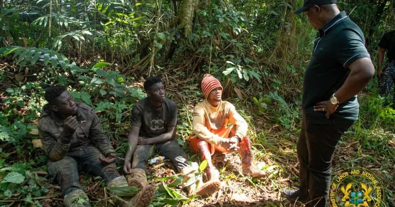 NAIMOS arrests three suspects in Atewa Forest illegal mining operation