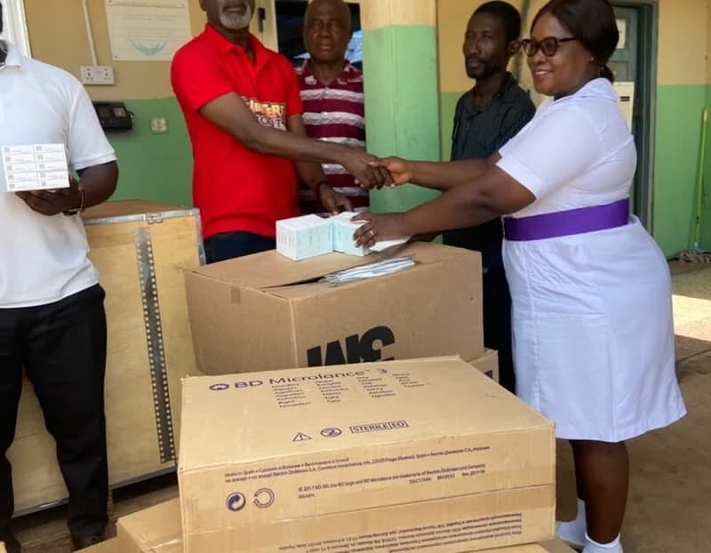Kingsley Owusu-Achau donates GH₵500,000 medical supplies to two hospitals