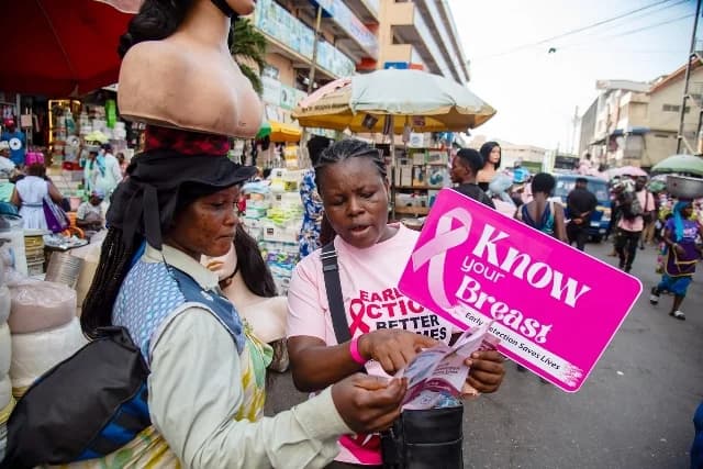 Breast Society of Ghana leads awareness walk in Makola Market