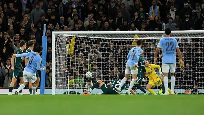 Manchester City edges Brighton on penalties to reach Carabao Cup quarter-finals
