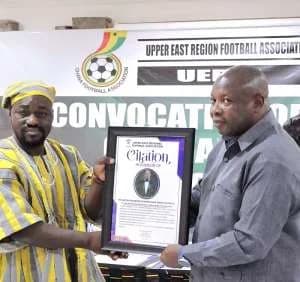 Upper East RFA honours Kacstone Records MD for contribution to football development