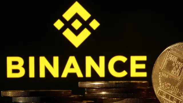 Representations of cryptocurrencies are seen in front of displayed Binance logo in this illustration taken November 10, 2022.