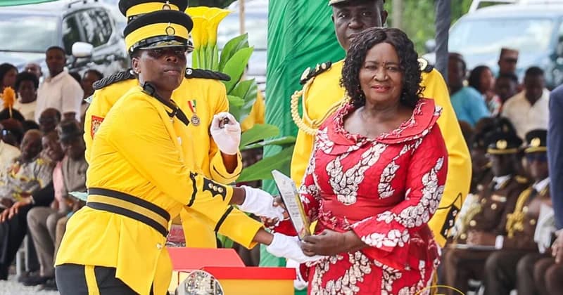 Jane Naana Opoku-Agyemang commissions prison officers at Fumso parade