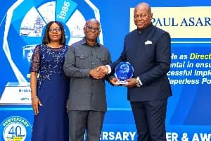 Paul Asare Ansah honored by GPHA for implementing paperless port system